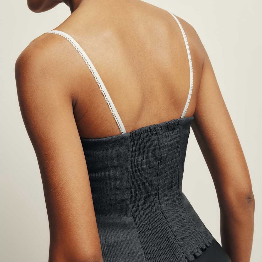 Reformation Black Camisole Top